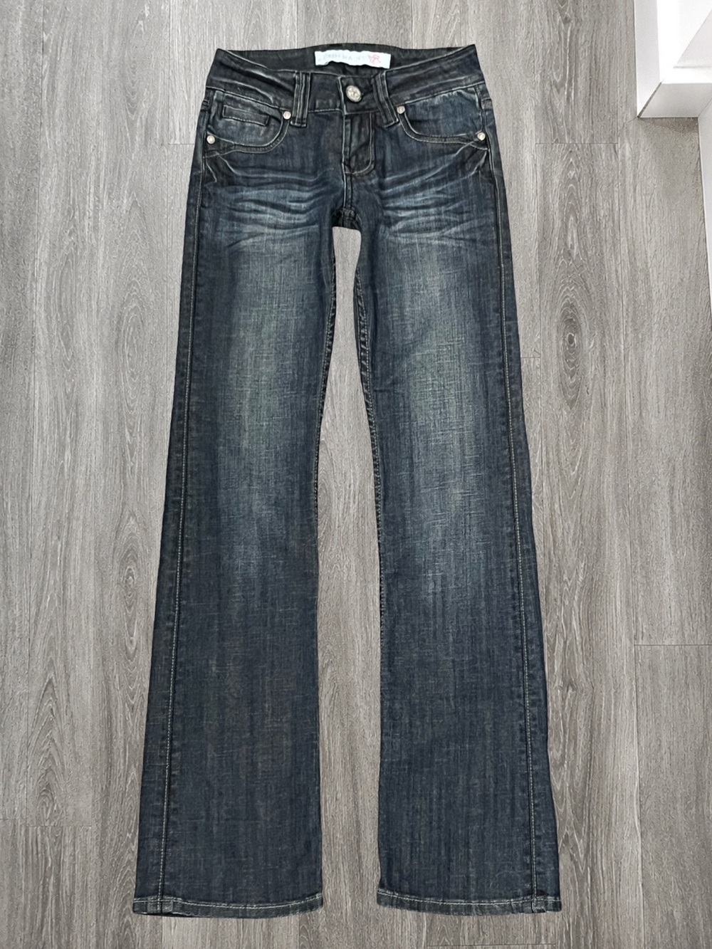 Tin Haul Women’s Bootcut Jeans Size 24/S Western Embroidered Pockets Mid Rise